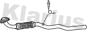 150343 KLARIUS Труба выхлопного газа (фото 1)