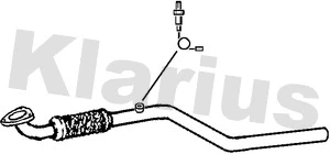 150542 KLARIUS Труба выхлопного газа (фото 1)