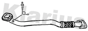 301252 KLARIUS Труба выхлопного газа (фото 1)