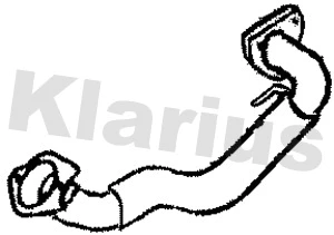 301275 KLARIUS Труба выхлопного газа (фото 1)