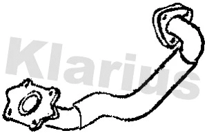 301276 KLARIUS Труба выхлопного газа (фото 1)