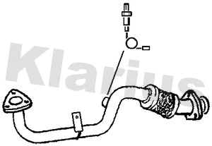 301404 KLARIUS Труба выхлопного газа (фото 1)