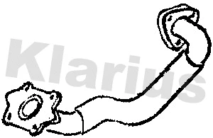 301679 KLARIUS Труба выхлопного газа (фото 1)