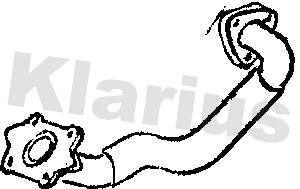 301715 KLARIUS Труба выхлопного газа (фото 1)