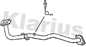 DN527H KLARIUS Труба выхлопного газа (фото 1)