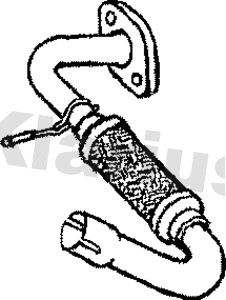 FE808W KLARIUS Труба выхлопного газа (фото 1)