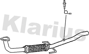 GM529A KLARIUS Труба выхлопного газа (фото 1)