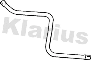 RN123W KLARIUS Труба выхлопного газа (фото 1)
