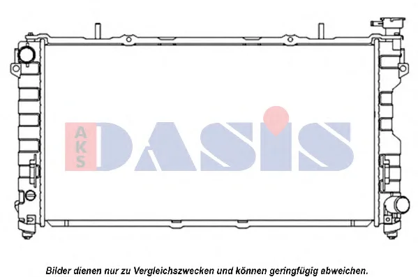 522000N AKS DASIS Радиатор охлаждения двигателя (фото 1)