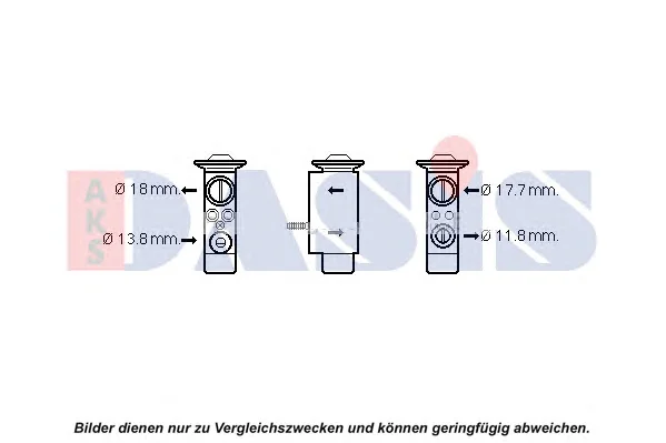 840293N AKS DASIS Расширительный клапан кондиционера (фото 1)