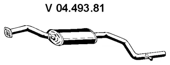 04.493.81 EBERSPÄCHER Предглушитель выхлопных газов (фото 1)
