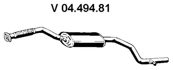 04.494.81 EBERSPÄCHER Предглушитель выхлопных газов (фото 1)