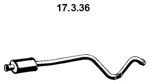 17.3.36 EBERSPÄCHER Предглушитель выхлопных газов (фото 1)