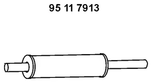 95 11 7913 EBERSPÄCHER Предглушитель выхлопных газов (фото 1)