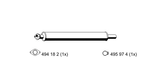 313124 ERNST Предглушитель выхлопных газов (фото 1)