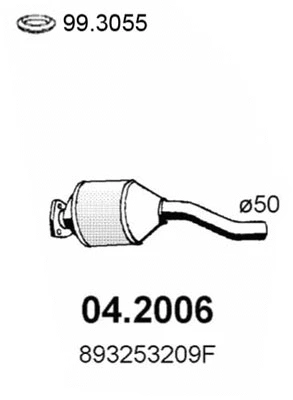 04.2006 ASSO Предглушитель выхлопных газов (фото 1)
