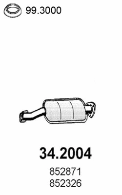 34.2004 ASSO Предглушитель выхлопных газов (фото 1)