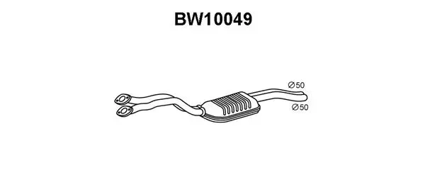 BW10049 VENEPORTE Предглушитель выхлопных газов (фото 1)