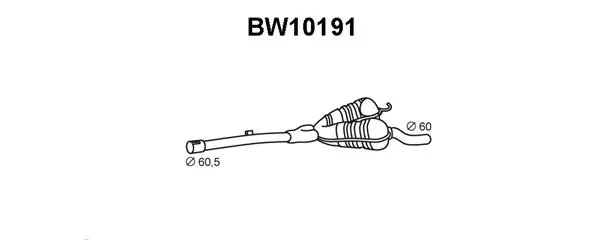 BW10191 VENEPORTE Предглушитель выхлопных газов (фото 1)