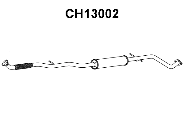 CH13002 VENEPORTE Предглушитель выхлопных газов (фото 1)