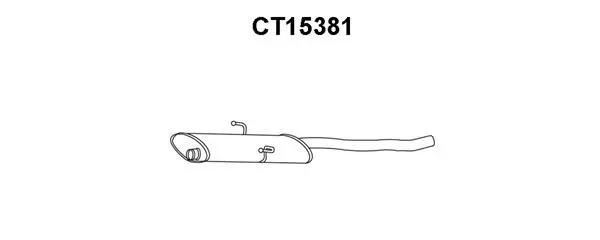 CT15381 VENEPORTE Предглушитель выхлопных газов (фото 1)