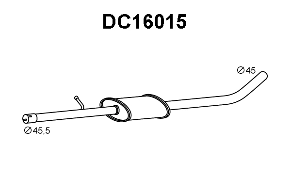 DC16015 VENEPORTE Предглушитель выхлопных газов (фото 1)