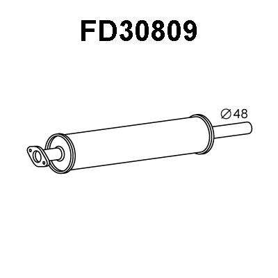 FD30809 VENEPORTE Предглушитель выхлопных газов (фото 1)