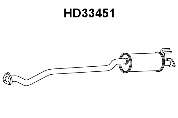 HD33451 VENEPORTE Предглушитель выхлопных газов (фото 1)