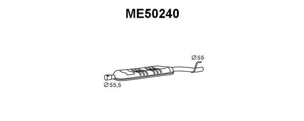 ME50240 VENEPORTE Предглушитель выхлопных газов (фото 1)
