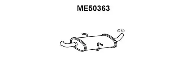 ME50363 VENEPORTE Предглушитель выхлопных газов (фото 1)