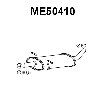 ME50410 VENEPORTE Предглушитель выхлопных газов (фото 1)