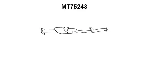 MT75243 VENEPORTE Предглушитель выхлопных газов (фото 1)