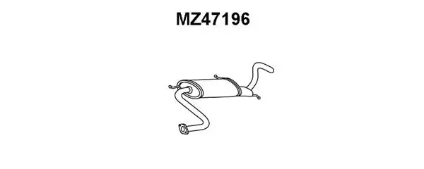 MZ47196 VENEPORTE Предглушитель выхлопных газов (фото 1)