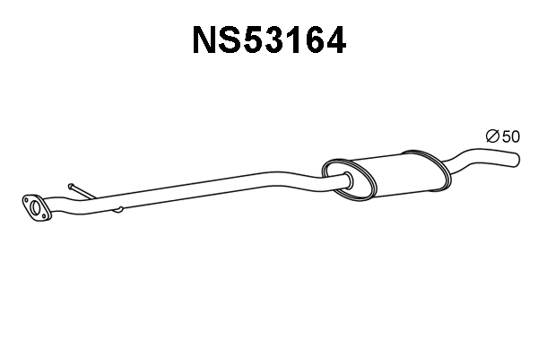 NS53164 VENEPORTE Предглушитель выхлопных газов (фото 1)