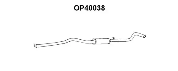 OP40038 VENEPORTE Предглушитель выхлопных газов (фото 1)