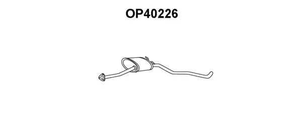 OP40226 VENEPORTE Предглушитель выхлопных газов (фото 1)