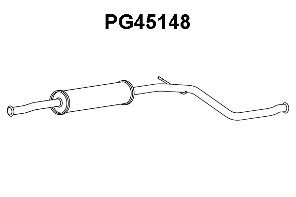 PG45148 VENEPORTE Предглушитель выхлопных газов (фото 1)