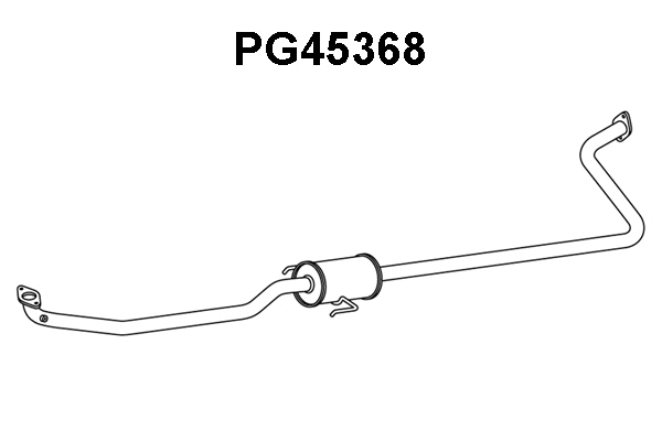 PG45368 VENEPORTE Предглушитель выхлопных газов (фото 1)