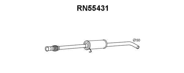RN55431 VENEPORTE Предглушитель выхлопных газов (фото 1)