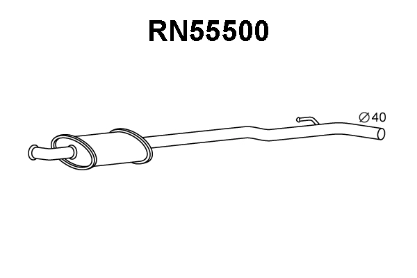 RN55500 VENEPORTE Предглушитель выхлопных газов (фото 1)