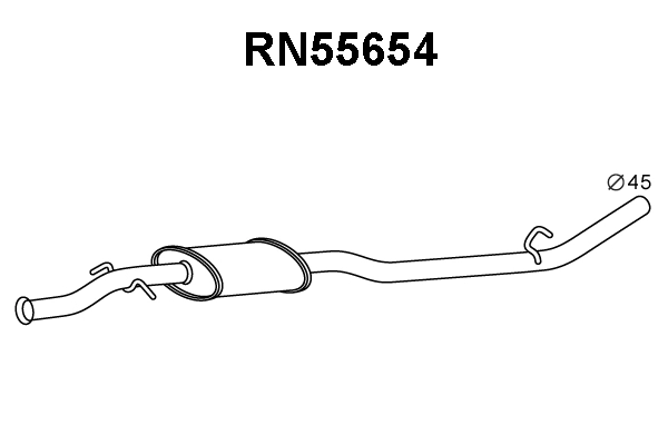 RN55654 VENEPORTE Предглушитель выхлопных газов (фото 1)
