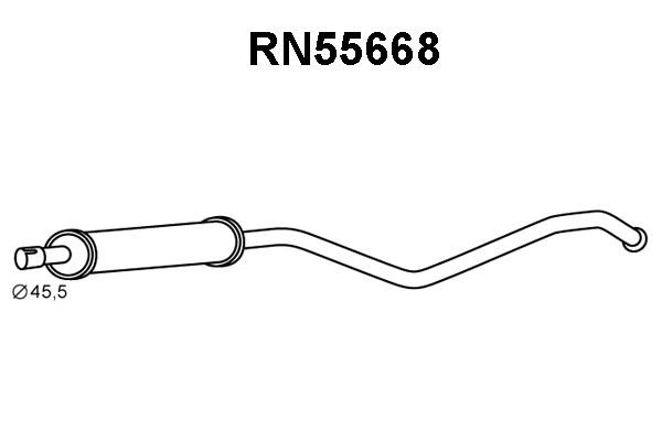 RN55668 VENEPORTE Предглушитель выхлопных газов (фото 1)