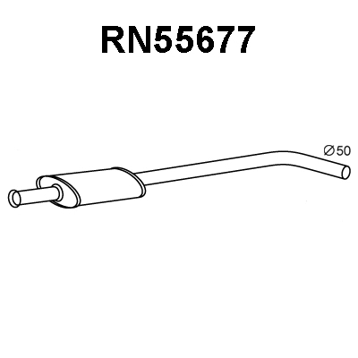 RN55677 VENEPORTE Предглушитель выхлопных газов (фото 1)