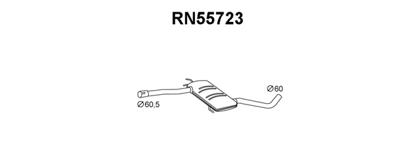 RN55723 VENEPORTE Предглушитель выхлопных газов (фото 1)