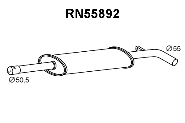 RN55892 VENEPORTE Предглушитель выхлопных газов (фото 1)