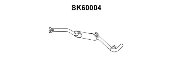 SK60004 VENEPORTE Предглушитель выхлопных газов (фото 1)