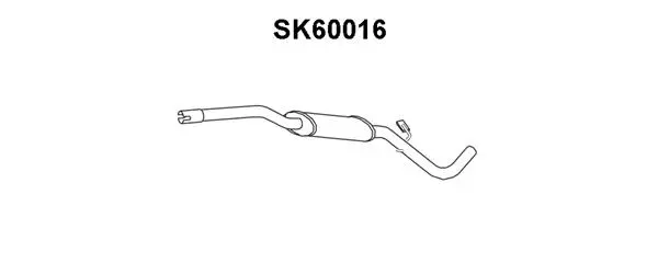 SK60016 VENEPORTE Предглушитель выхлопных газов (фото 1)
