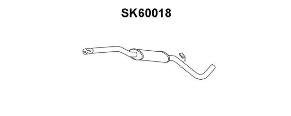 SK60018 VENEPORTE Предглушитель выхлопных газов (фото 1)