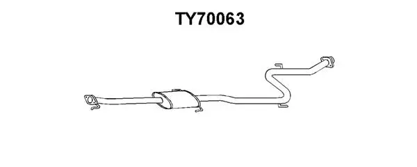 TY70063 VENEPORTE Предглушитель выхлопных газов (фото 1)