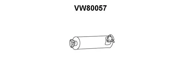 VW80057 VENEPORTE Предглушитель выхлопных газов (фото 1)